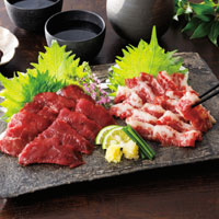 千興ファーム・鮮馬刺しスライスセット　２種６袋