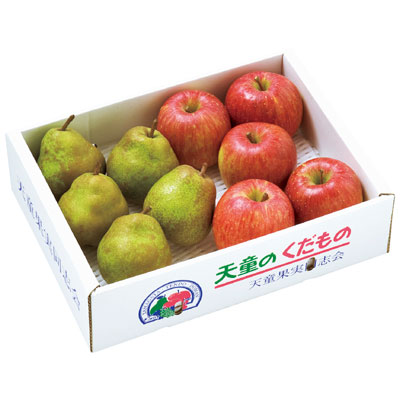 『山形県産サンふじとラ・フランスセット 3kg』