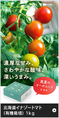 北海道イナゾートマト（有機栽培） 1kg
